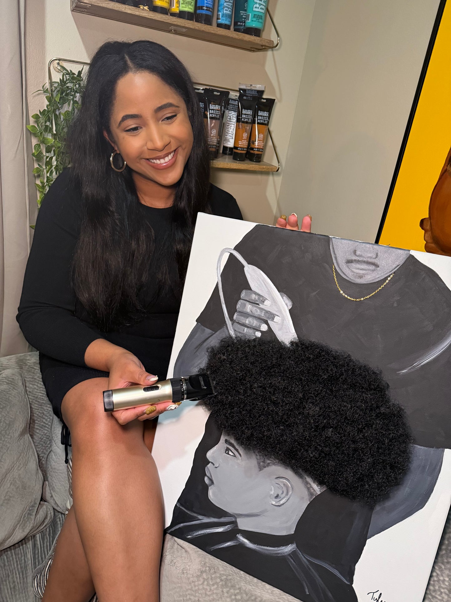 Fresh Cut 3D Original Painting (with Hair)