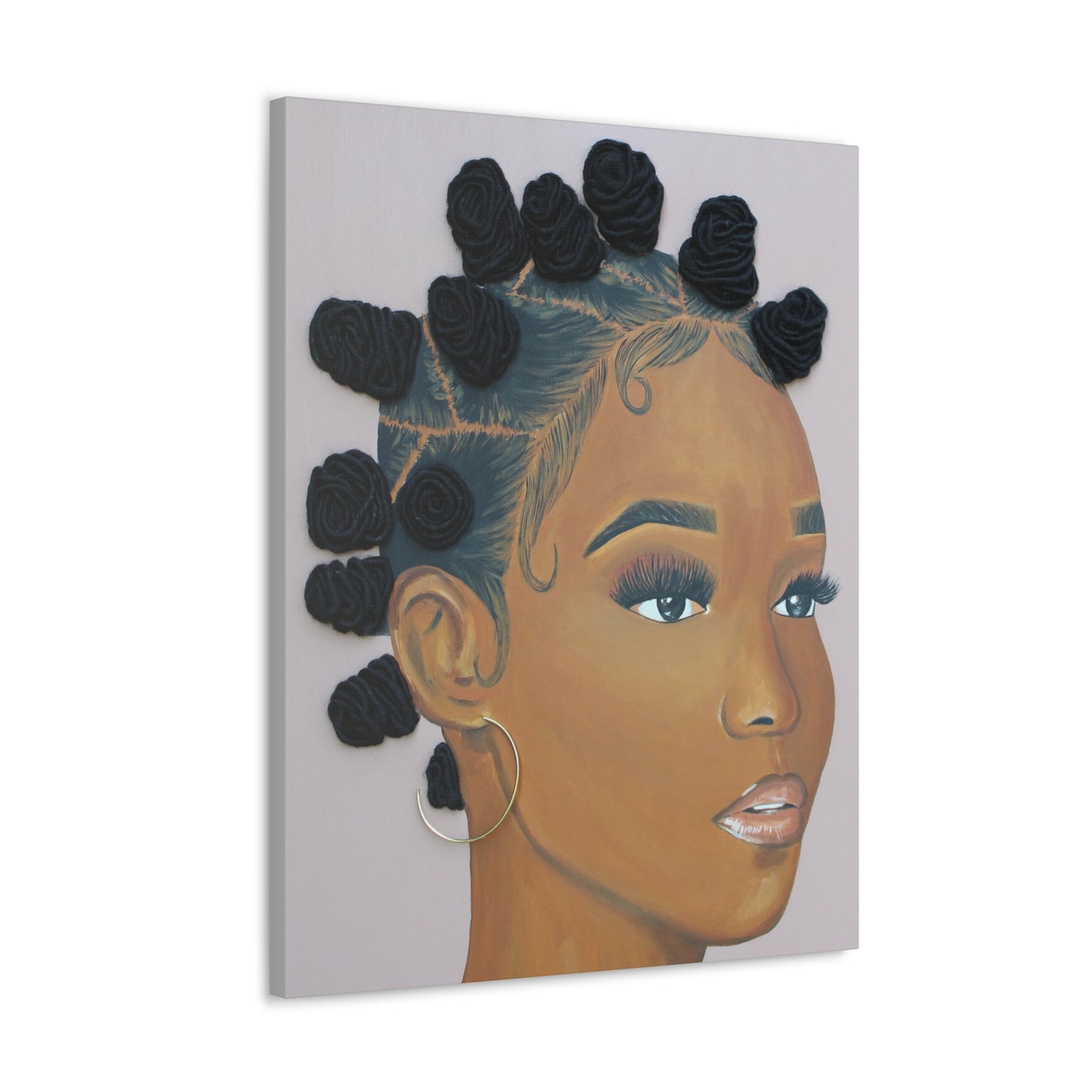 Top Knotch- 2D Canvas Print (no Hair)