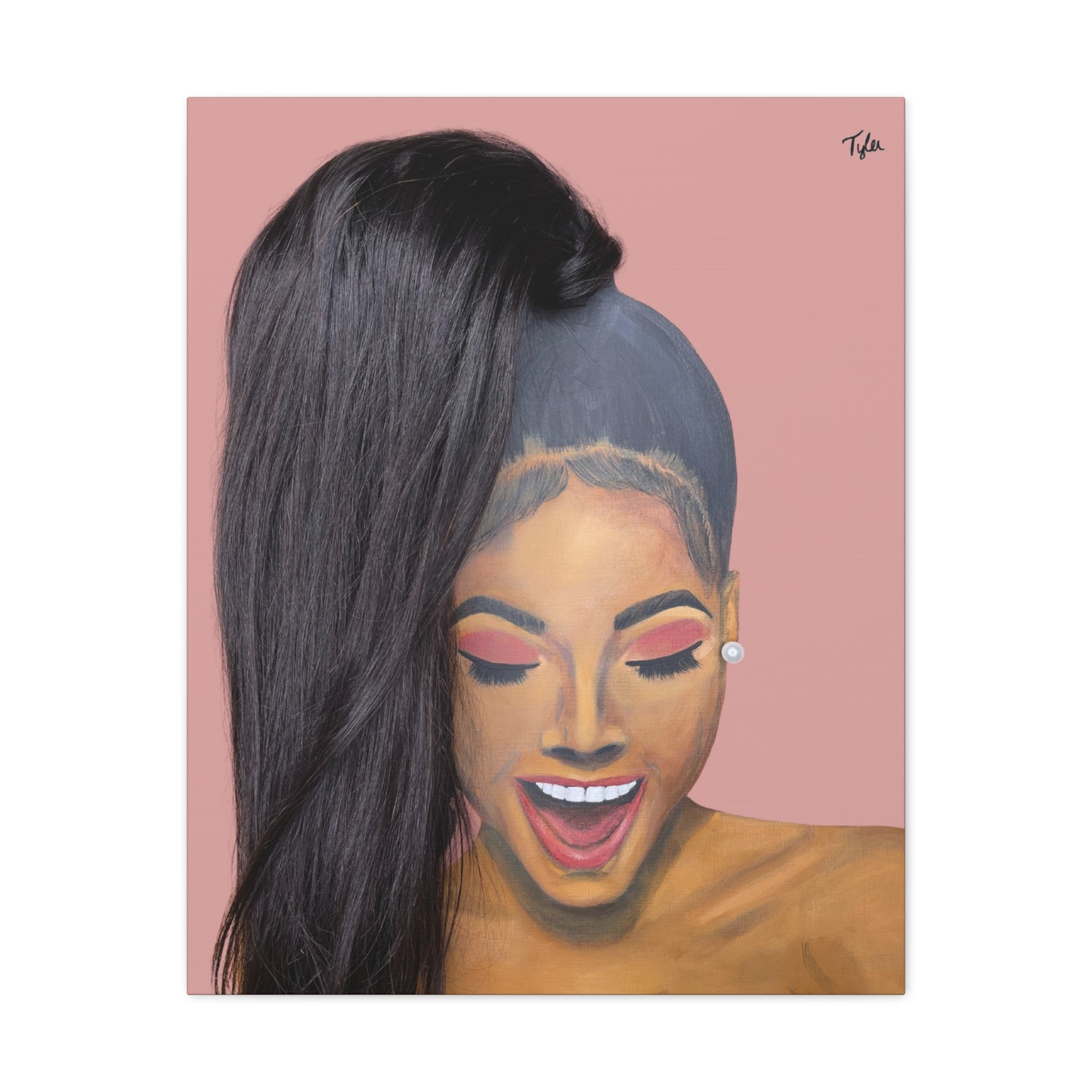 Joyful- 2D Canvas Print (No Hair)