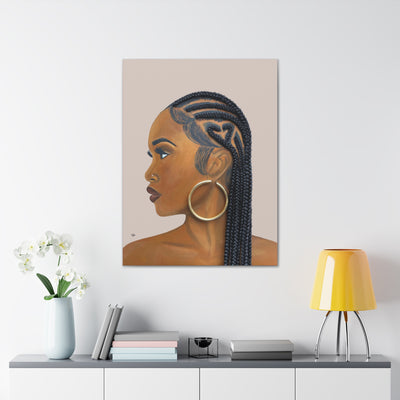 Certified Lover Girl- 2D Canvas Print (No Hair)
