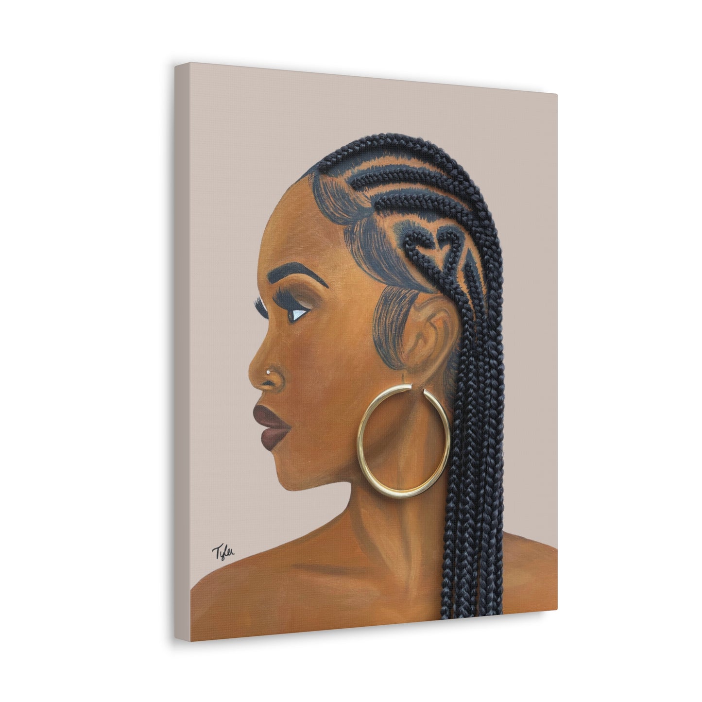 Certified Lover Girl- 2D Canvas Print (No Hair)