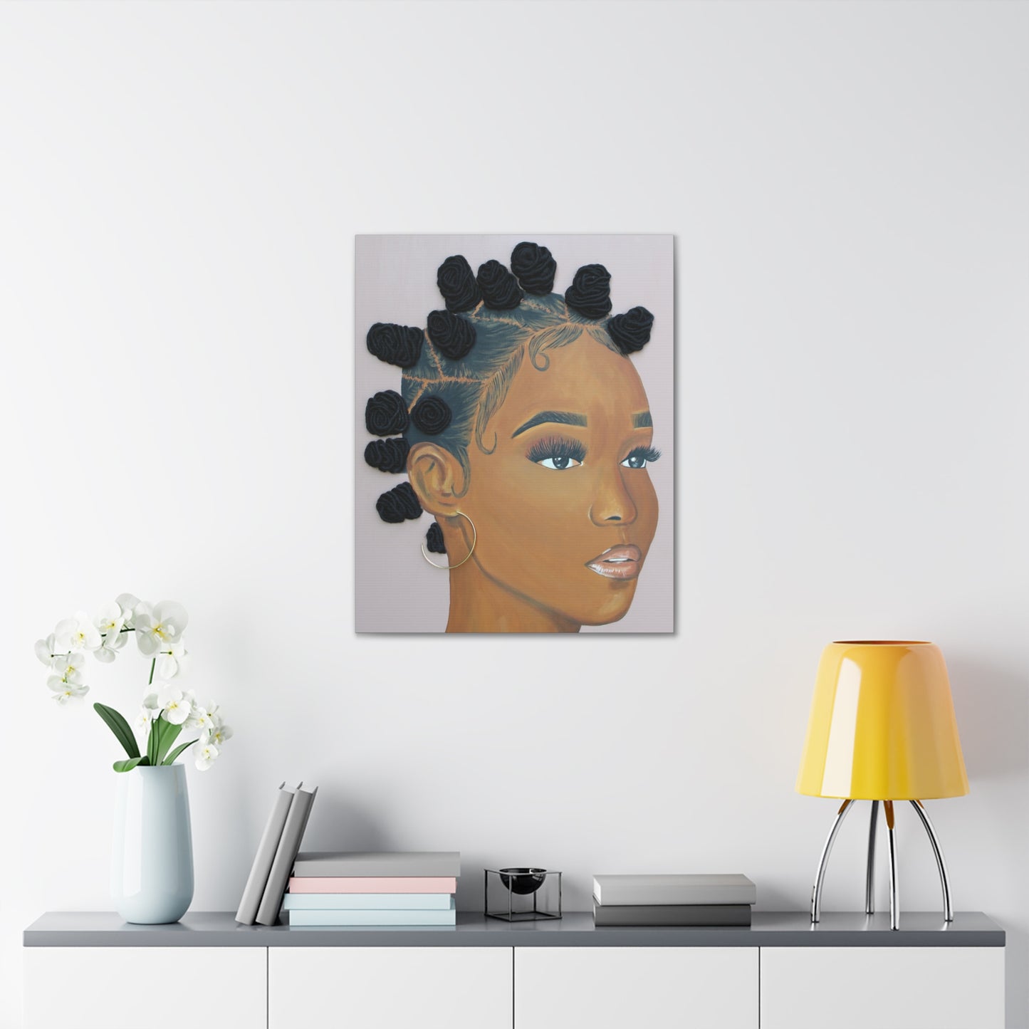 Top Knotch- 2D Canvas Print (no Hair)