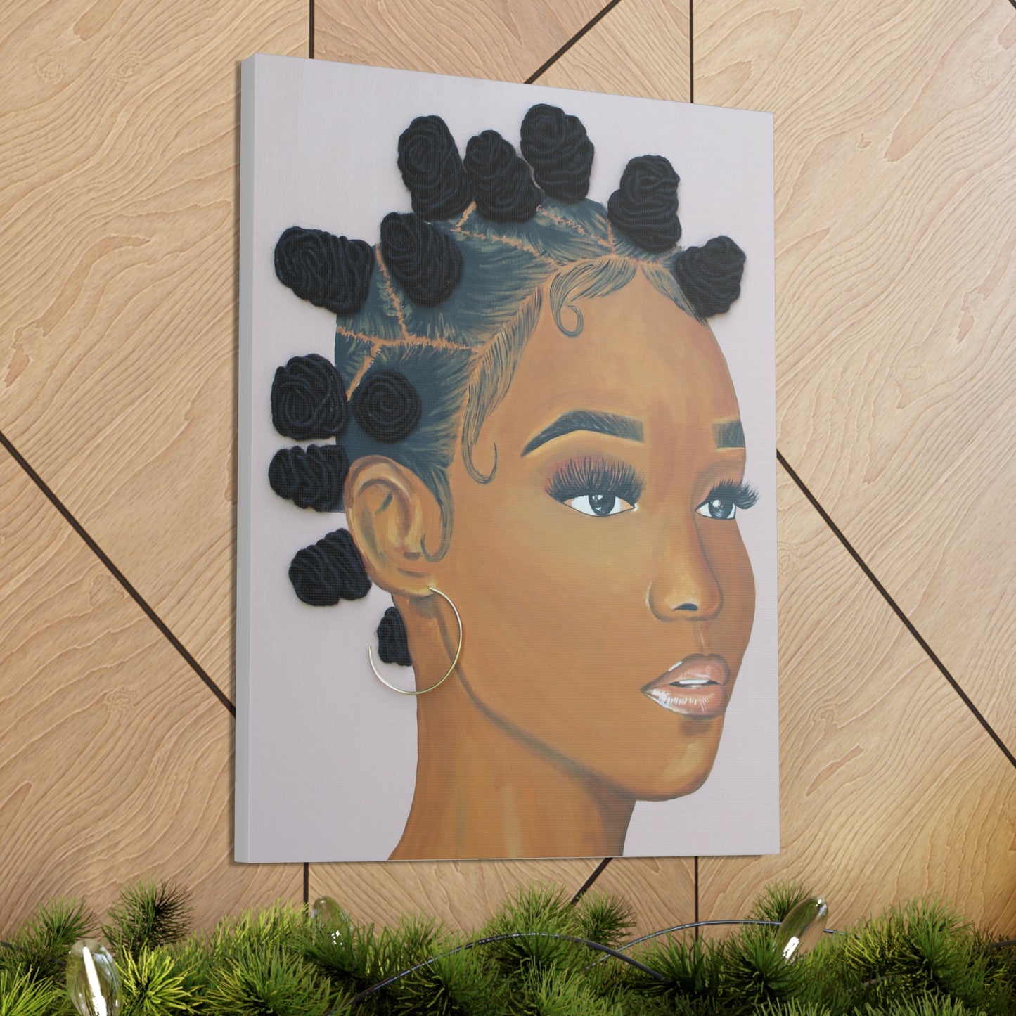 Top Knotch- 2D Canvas Print (no Hair)