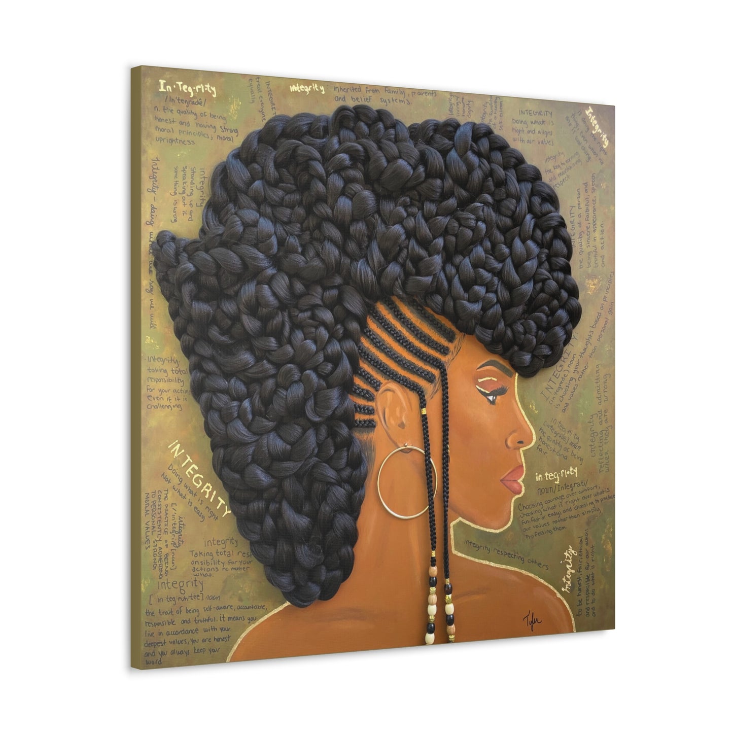 Integrity- 2D Canvas Print (no Hair)