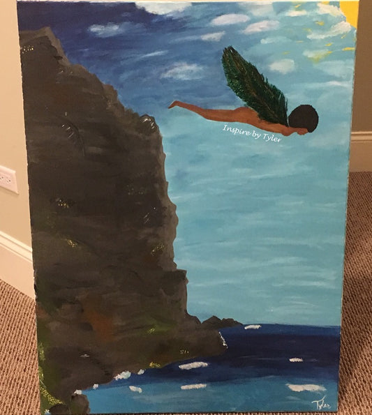 Leap of Faith 30X40 Original 3D Painting
