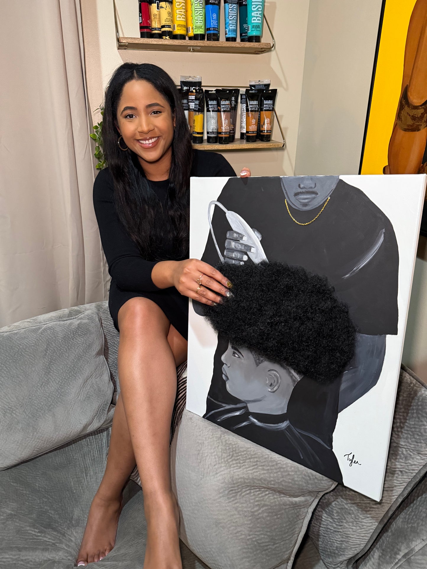 Fresh Cut 3D Original Painting (with Hair)