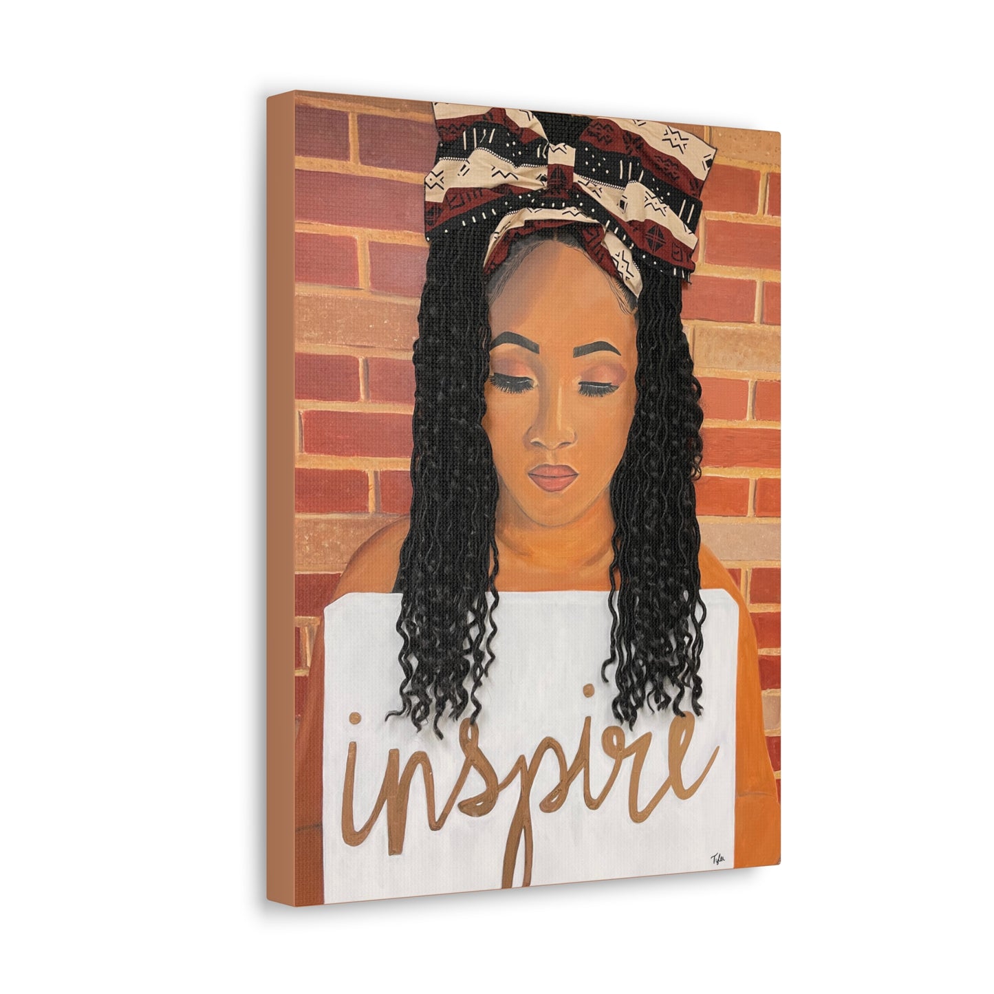 Inspire- 2D Canvas Print (no Hair)