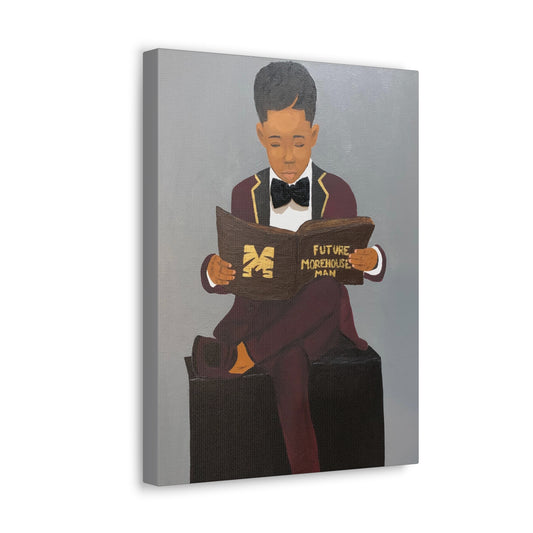 Future Morehouse Man- 2D Canvas Print (No Hair)