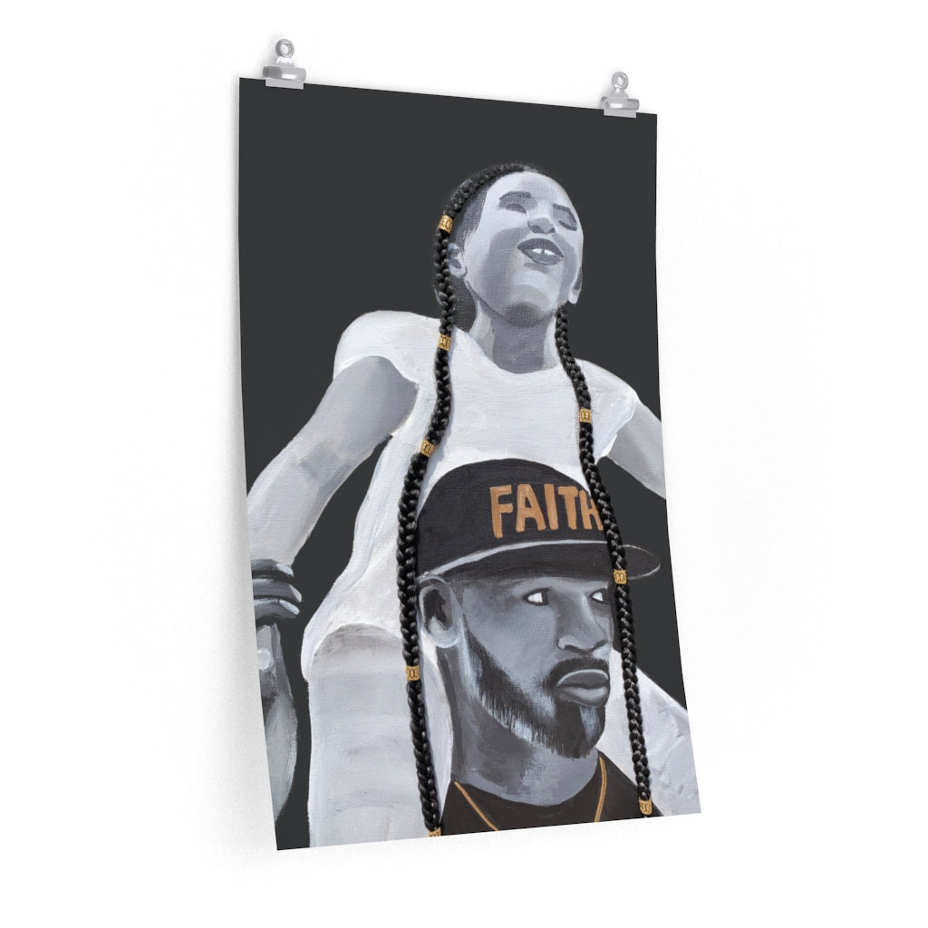 Faith Over Fear 2D Poster Print (No Hair)