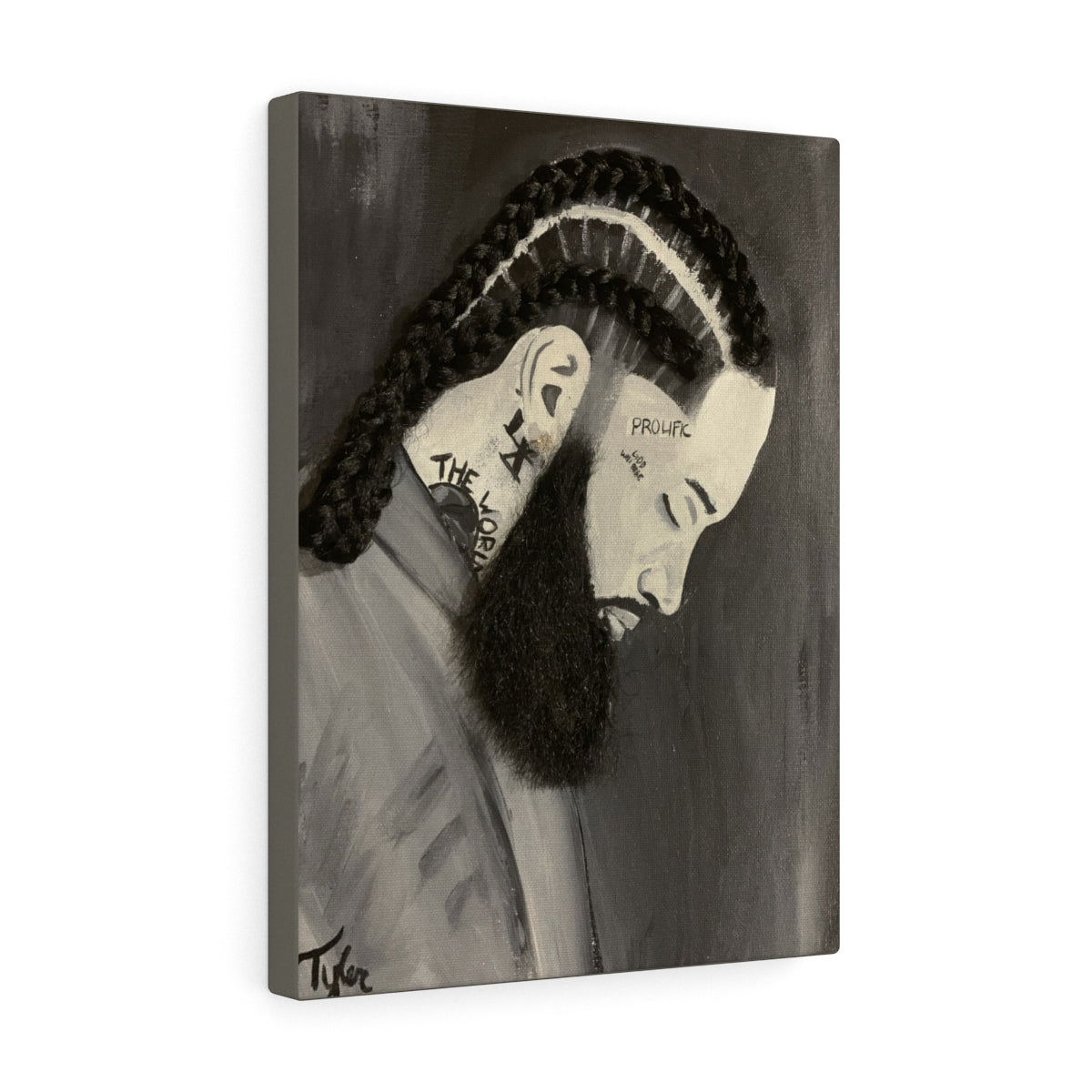 RIP Nipsey- 2D Canvas Print (no Hair)