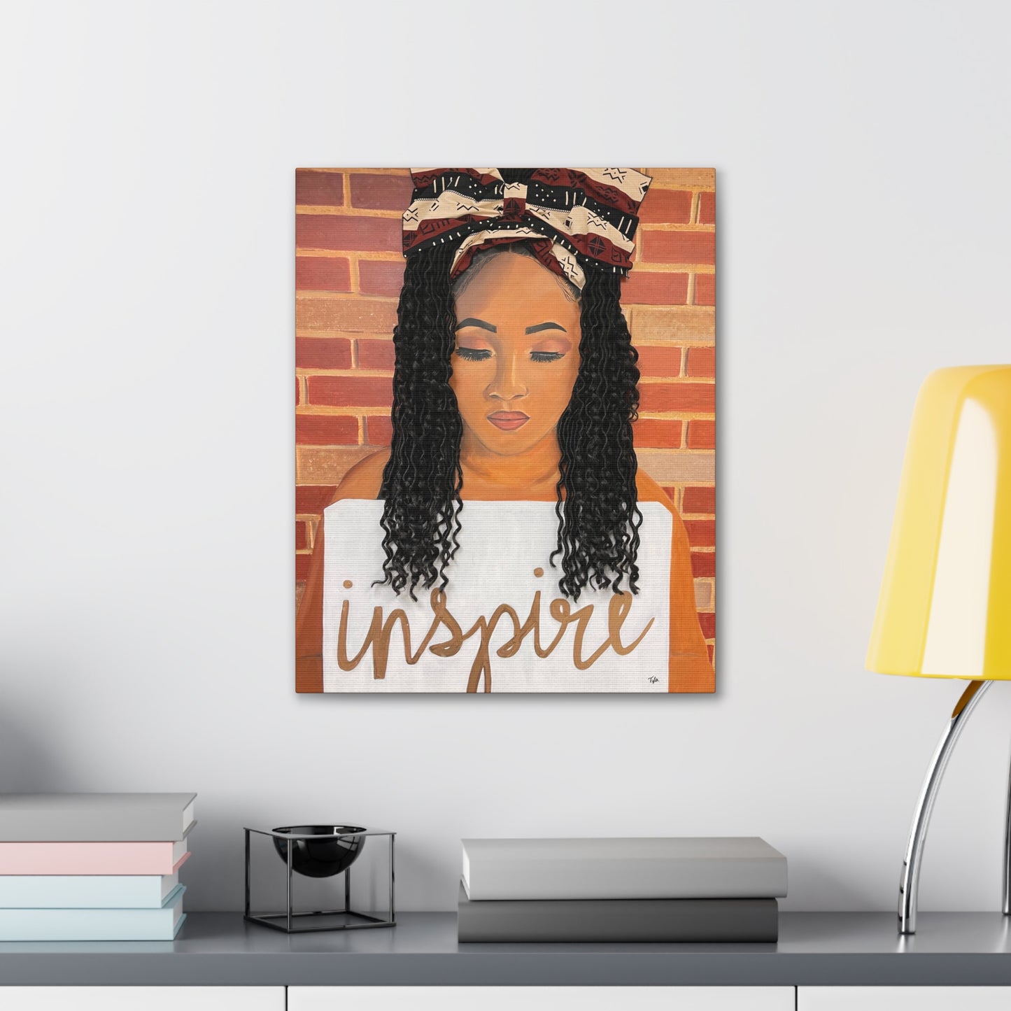 Inspire- 2D Canvas Print (no Hair)