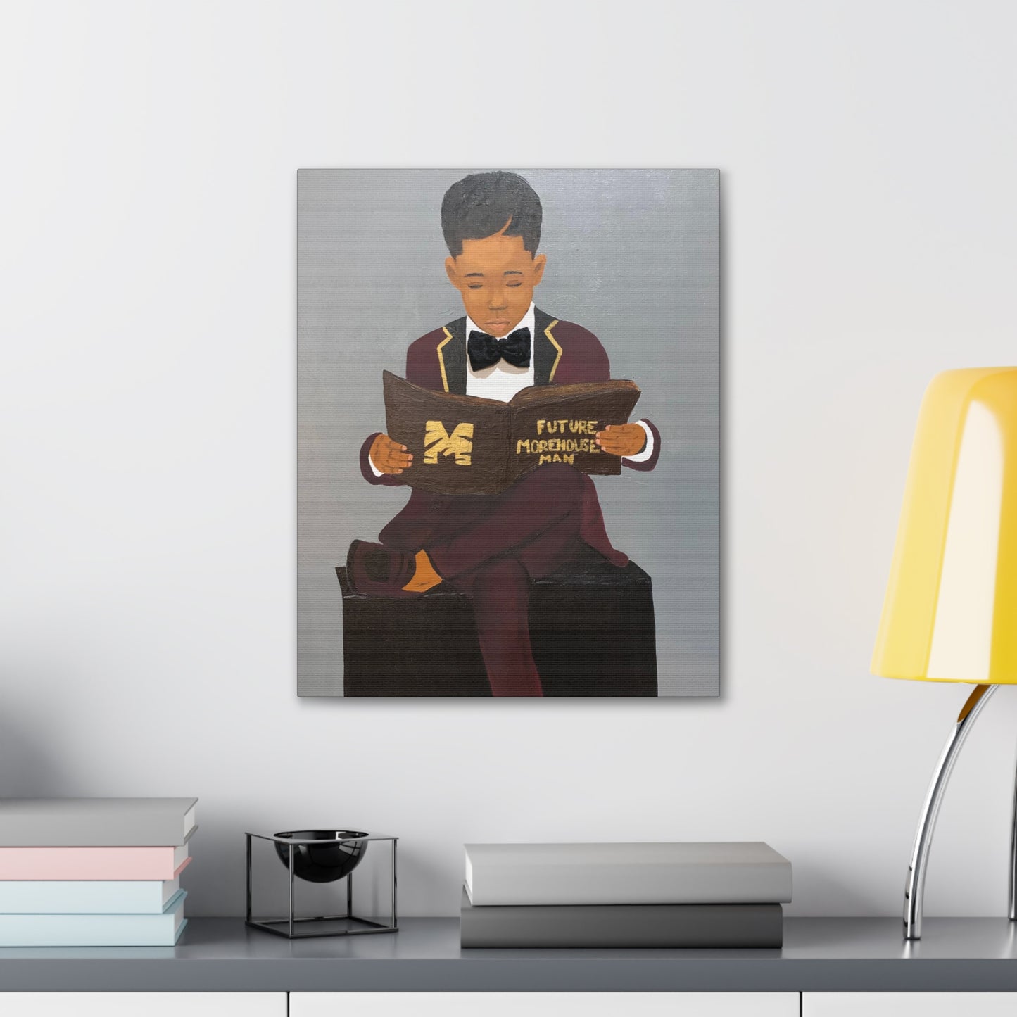 Future Morehouse Man- 2D Canvas Print (No Hair)