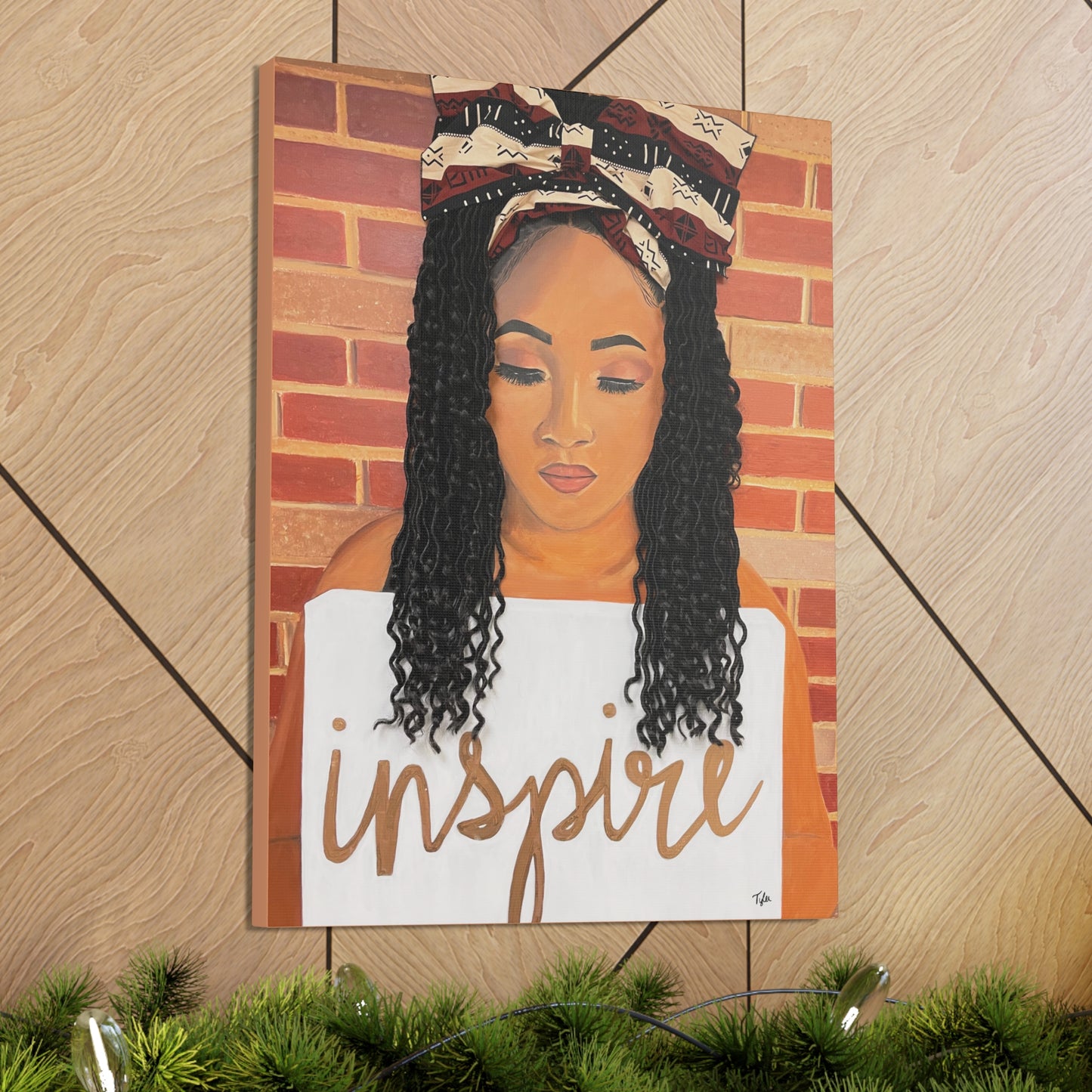 Inspire- 2D Canvas Print (no Hair)