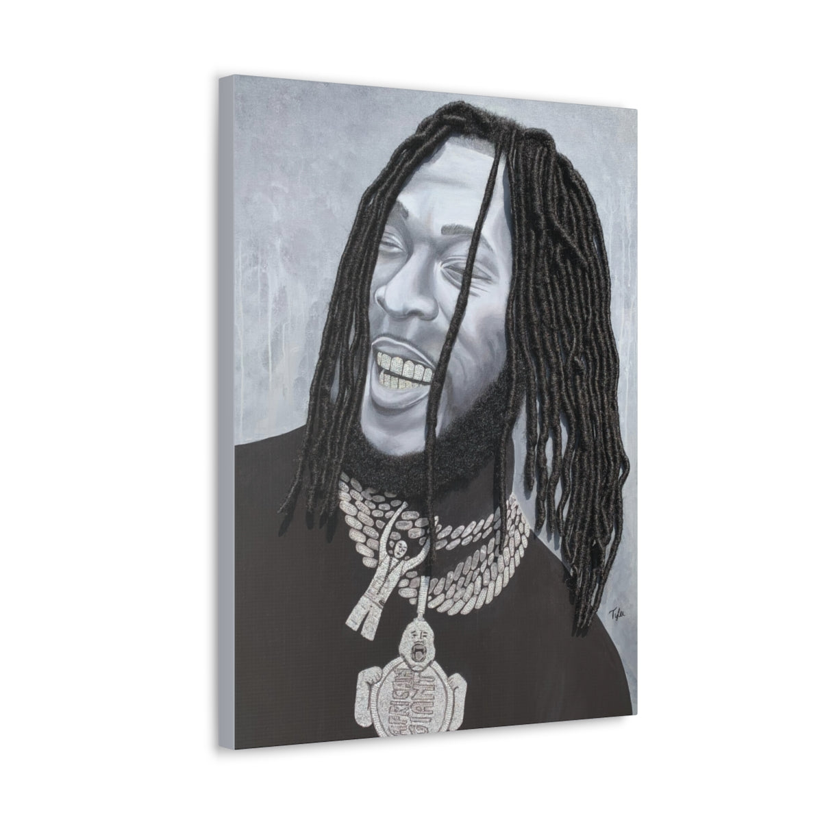 Burna- 2D Canvas Print (no Hair)