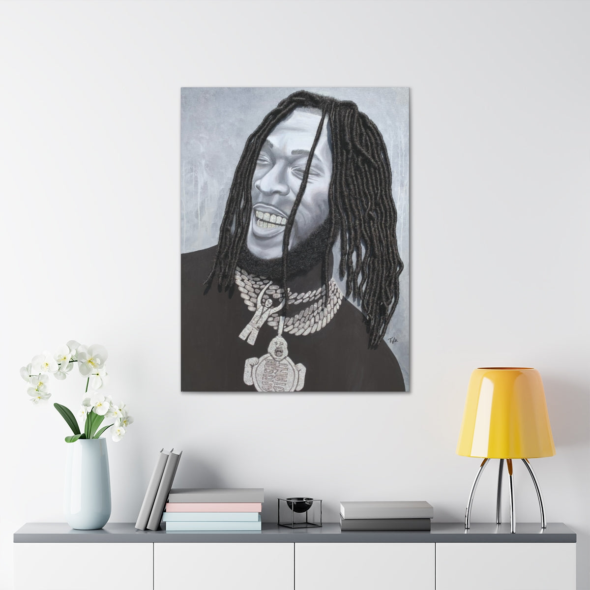 Burna- 2D Canvas Print (no Hair)