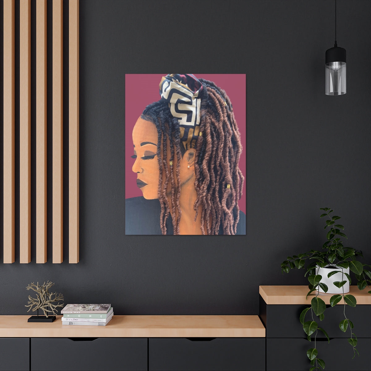 Locks- 2D Canvas Print (no Hair)