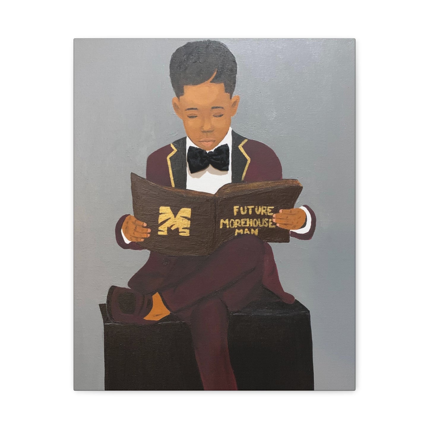 Future Morehouse Man- 2D Canvas Print (No Hair)