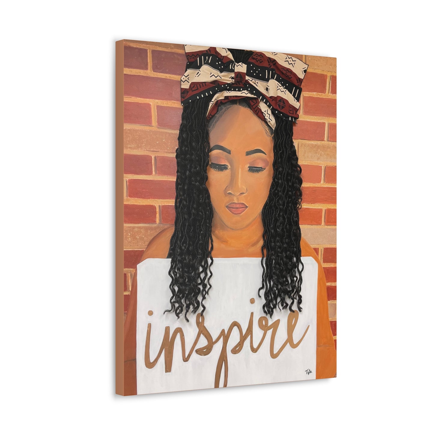 Inspire- 2D Canvas Print (no Hair)