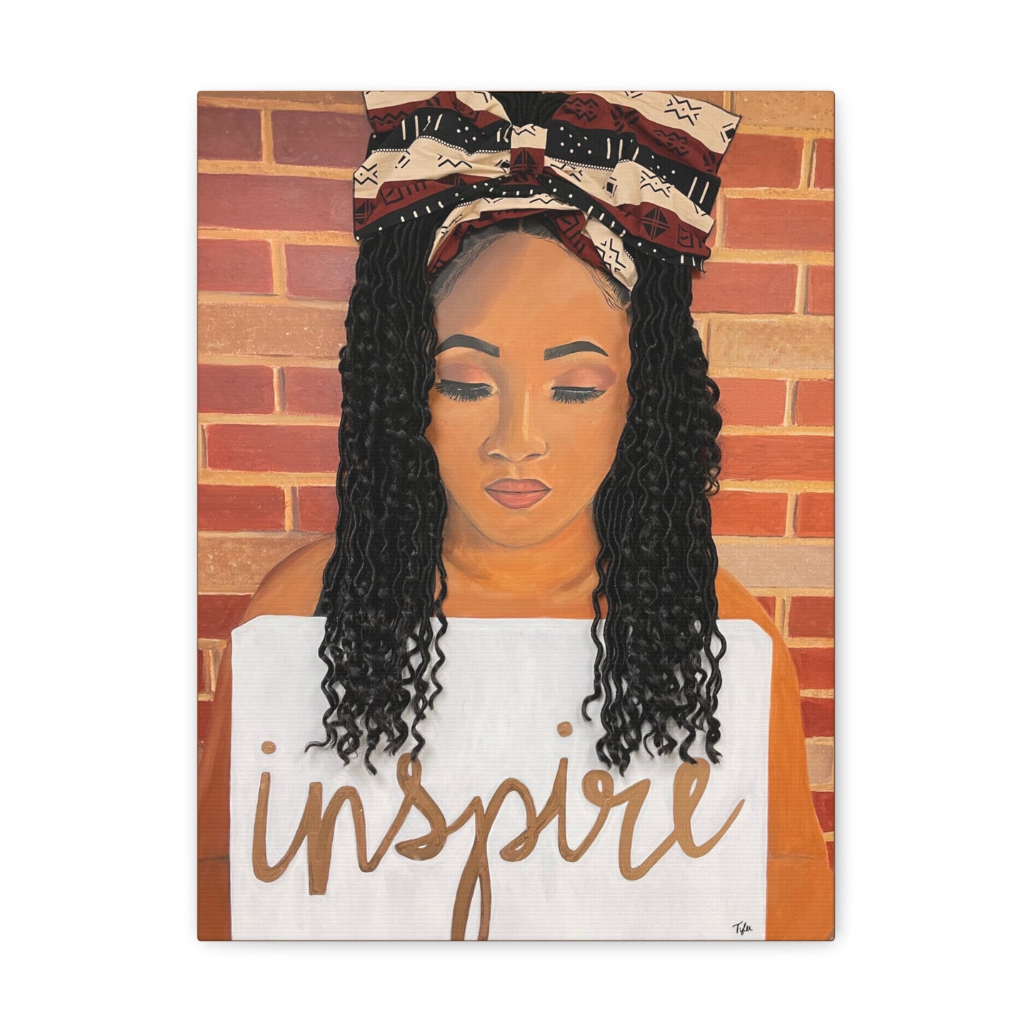 Inspire- 2D Canvas Print (no Hair)