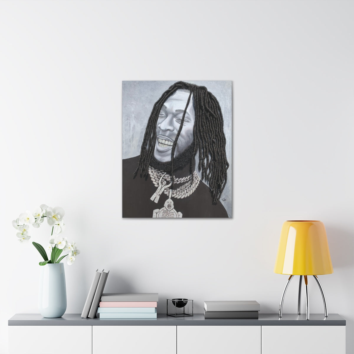 Burna- 2D Canvas Print (no Hair)