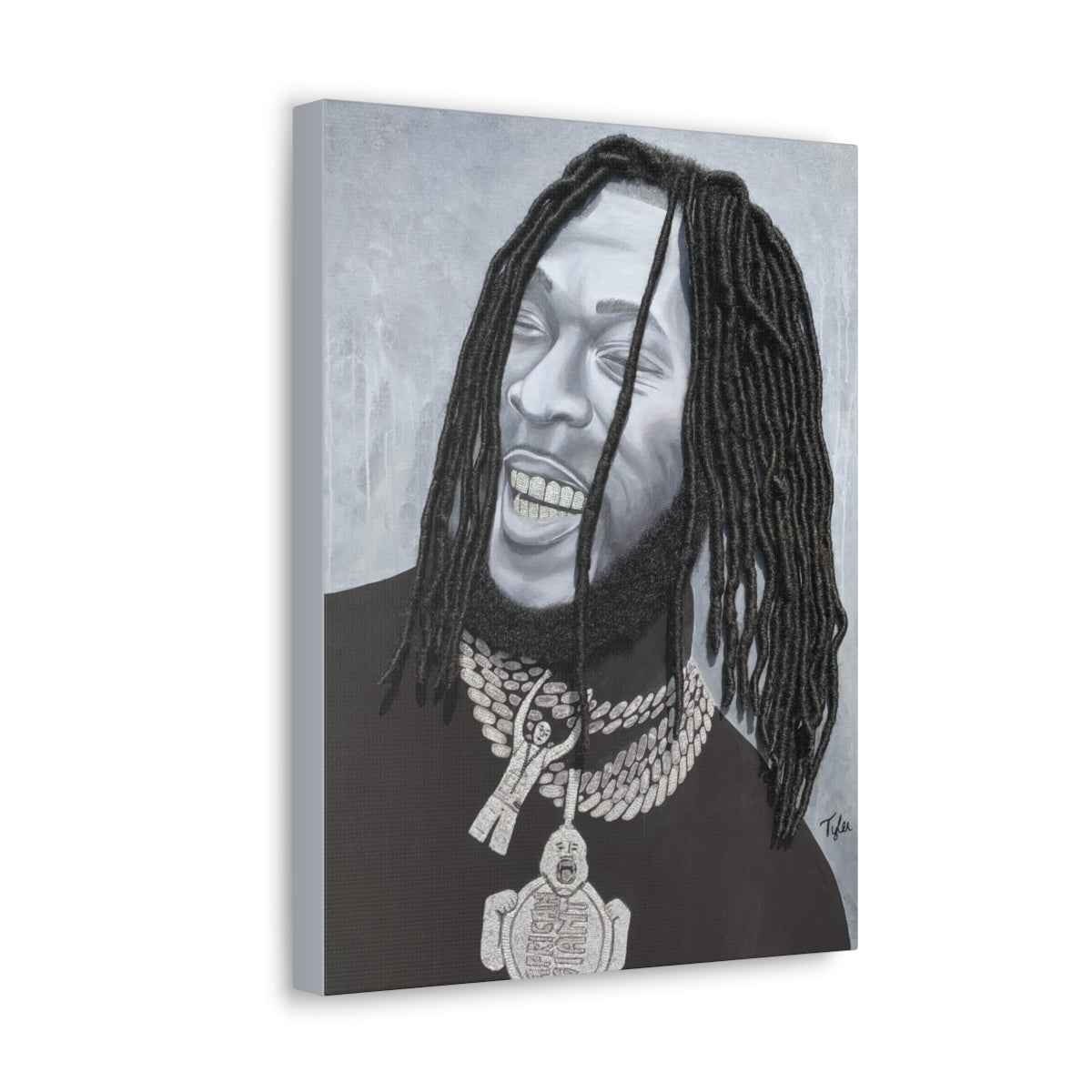 Burna- 2D Canvas Print (no Hair)