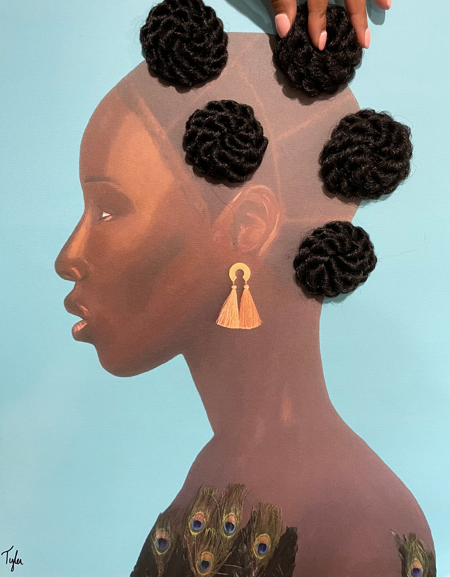 Bold & Beautiful - 3D Canvas Print (With Hair)