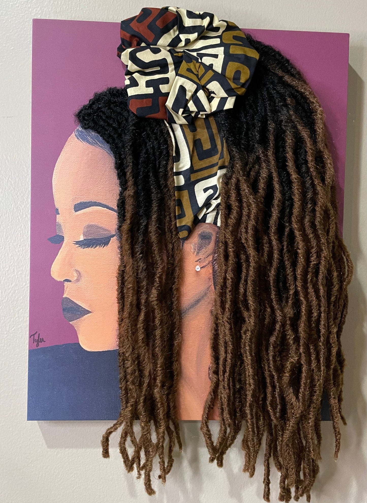 Locks -  3D Canvas Print (With Hair)