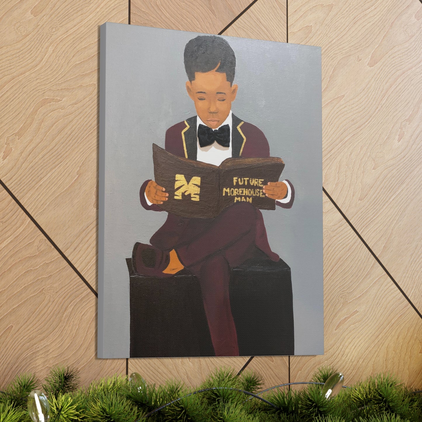 Future Morehouse Man- 2D Canvas Print (No Hair)