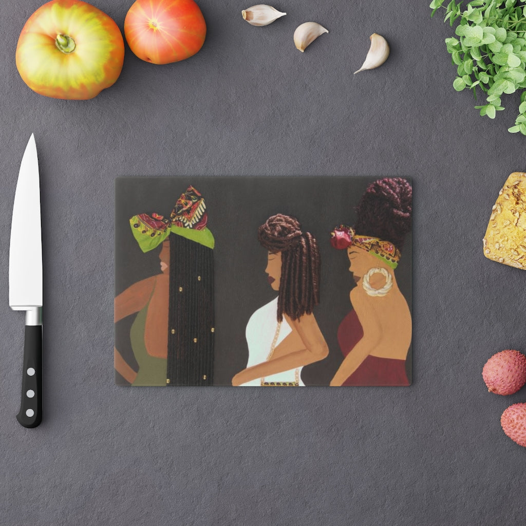 Curl Friends 2D Cutting Board (No Hair)