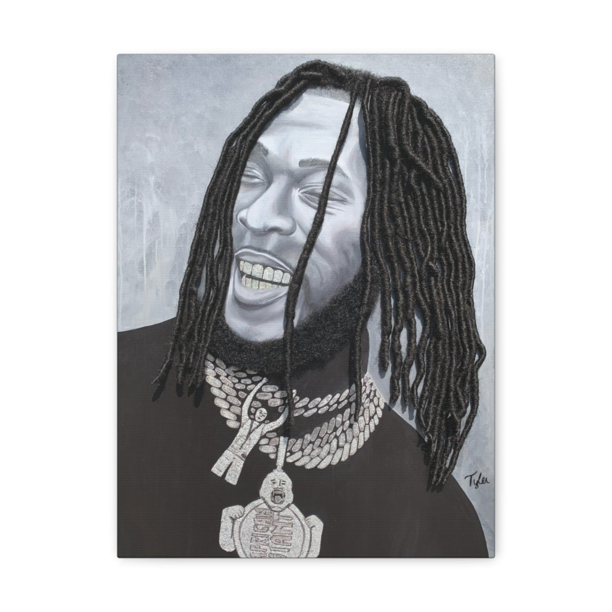 Burna- 2D Canvas Print (no Hair)