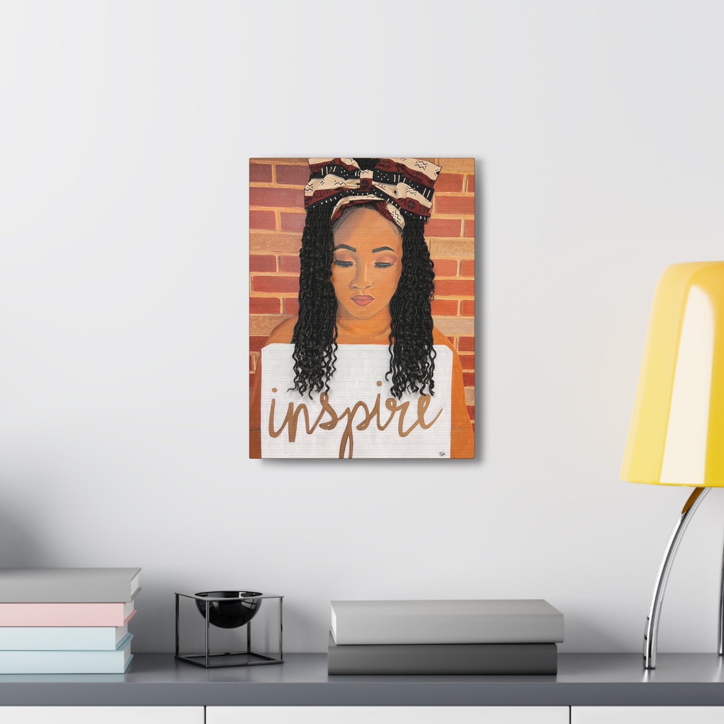 Inspire- 2D Canvas Print (no Hair)