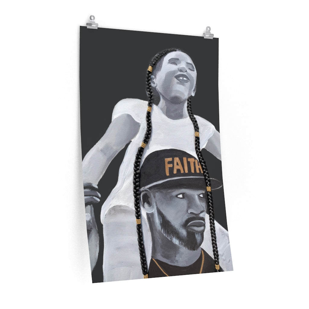 Faith Over Fear 2D Poster Print (No Hair)