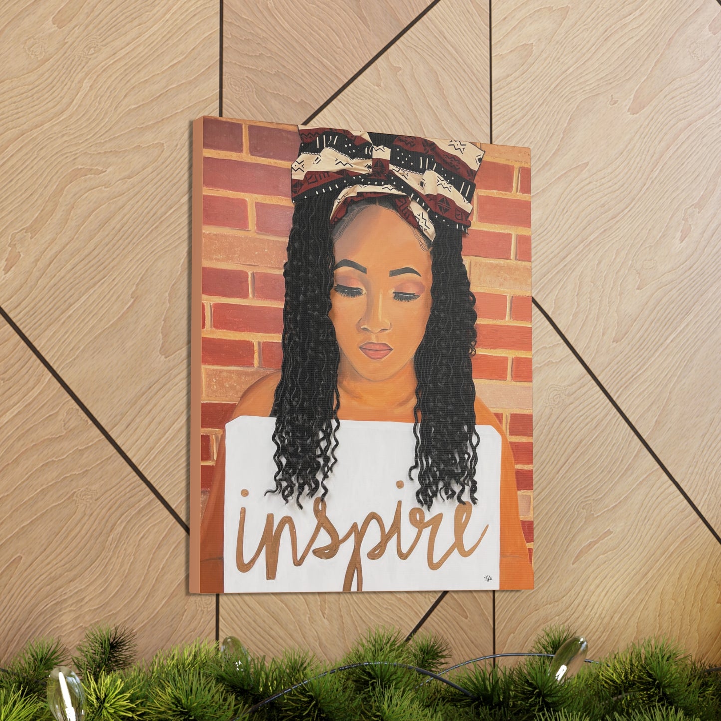 Inspire- 2D Canvas Print (no Hair)